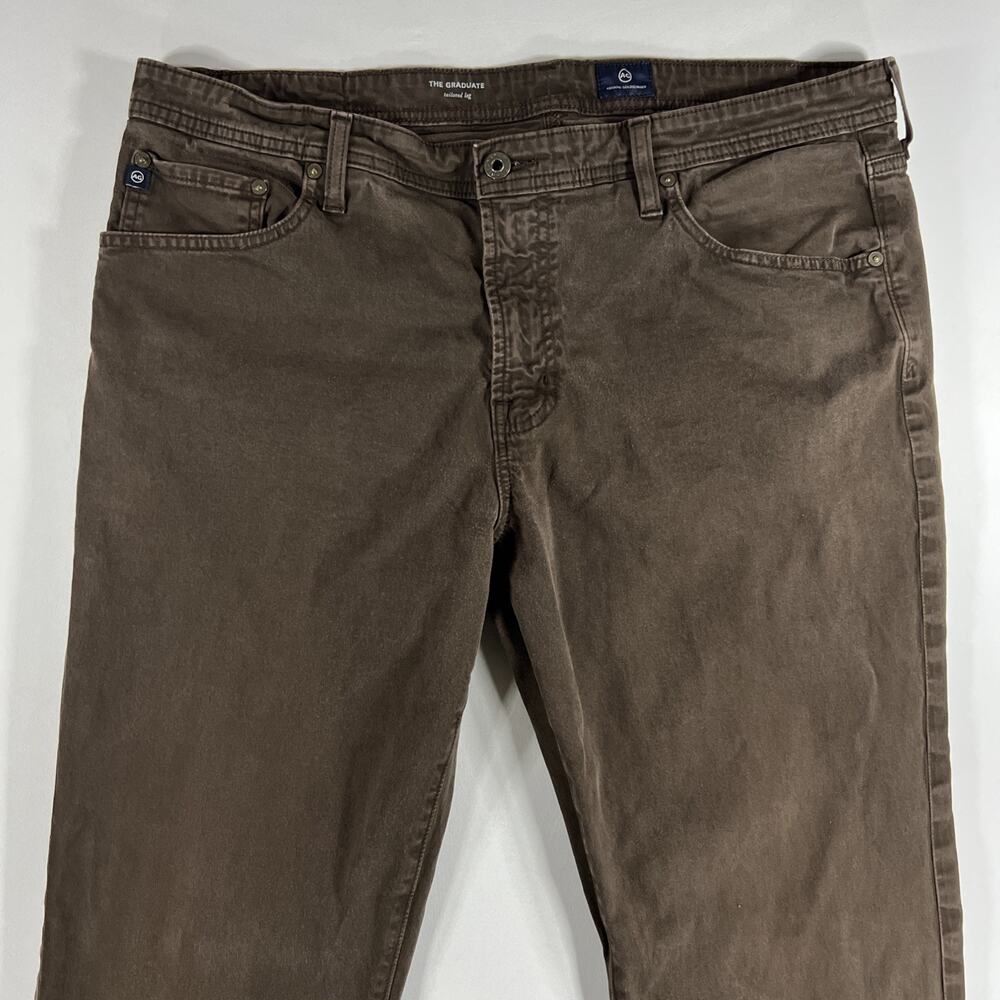 Adriano Goldschmied The Graduate Jeans Mens 38x34 Brown Stretch Tailored Leg